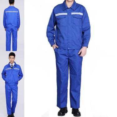 Imagem de Conjunto Uniforme Profissional Faixa Refletiva Segurança Trabalho Cons