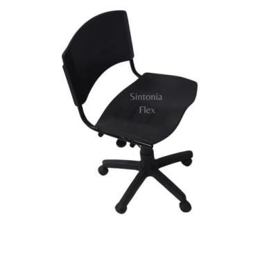 Imagem de Cadeira Iso Giratoria Desmontável Regulagem De Altura Preto - Sintonia