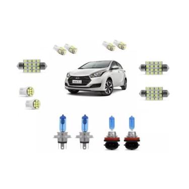 Imagem de Hyundai Hb20 2013/2019 Kit Lampada + Farol + Milha E Leds - Blue Lion