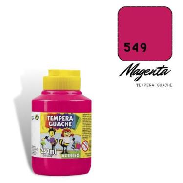 Imagem de Tempera Guache Acrilex 250ml Magenta