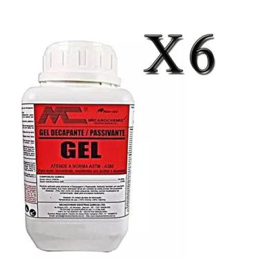 Imagem de Caixa 6 Gel Decapante Passivante Limpa Solda Inox Aluminio - AVESTA