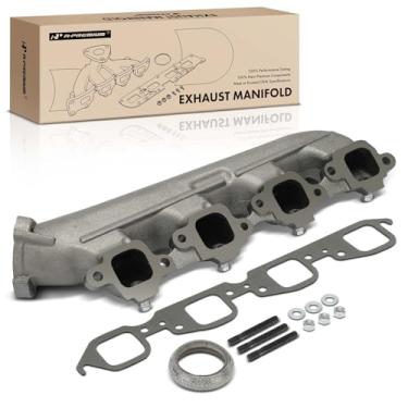 Imagem de A-Premium Kit de coletor de escape direito com flange, junta, pinos, porcas e arruelas [6,5L 6,6L 7,0L 7,4L] Compatível com Chevrolet Malibu, Impala, Camaro, Blazer, Caprice, Bel Air e GMC C15