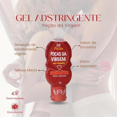 Imagem de Gel Adstringente Efeito Vagina Apertadinha Sabor Groselha Poção da Vir