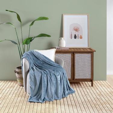 Imagem de Cobertor Queen Manta Soft Muito Macio Toque Fofo Sibéria 01 Peça Azure