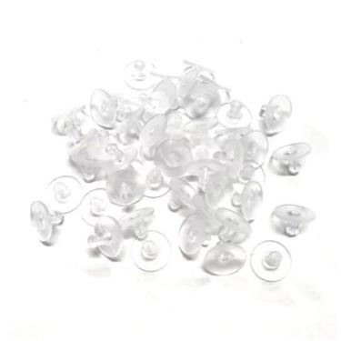 Imagem de Tarracha de Silicone para Brinco Sutiã de Orelha com 100 unidades - LN