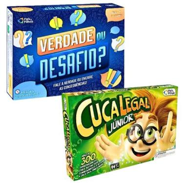 Imagem de Kit 2 Jogo Perguntas E Respostas Cuca Legal Junior E Verdade Ou Desafi