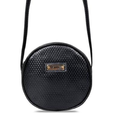 Imagem de Bolsa Feminina Transversal de Couro 8073 - Artlux, Preto