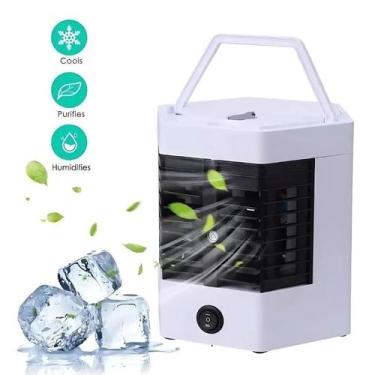 Imagem de Ventilador Silencioso com Spray de Água para Resfriamento Eficiente - 