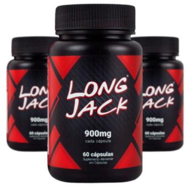 Imagem de Kit 3x Long Jack C/60 Cápsulas De 900mg, SEM SABOR