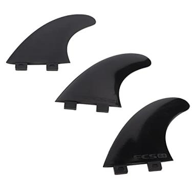 Imagem de 3PCs/Set G5 Surfboard Fins para Desvio - Acessório de Placas de Surf Esquerdo, Médio e Direito (Preto)
