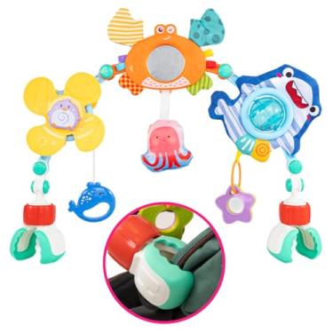Imagem de Mobile Infantil Interativo com Animais Marinhos, Estímulo Sensorial Desenvolvimento Bebê Bibi Joy