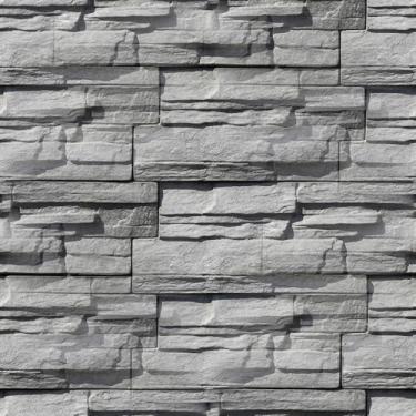 Imagem de Papel De Parede Lavável Cinza Tijolinho Vintage Rústico 12m