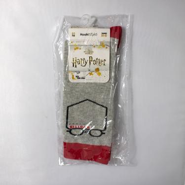 Imagem de PAR MEIAS PERSONAGEM HARRY POTTER CANO LONGO STYLE TAMANHO 39/43 CINZA OCULOS