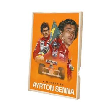 Imagem de Ayrton Senna Classic Vintage HD Qualidade Retro Wall Art Posters Para 