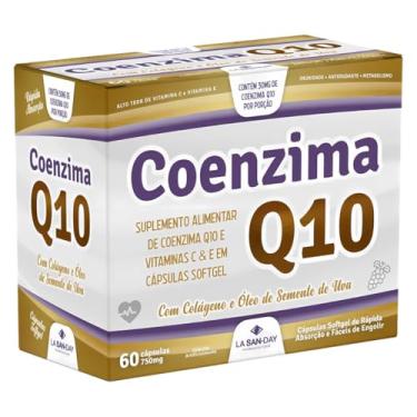Imagem de Coenzima Q10 + Colágeno Hidrolisado (60 Cápsulas) - Indicada para pessoas que utilizam estatinas, medicamento utilizado para auxiliar na diminuição do LDL, o colesterol ruim