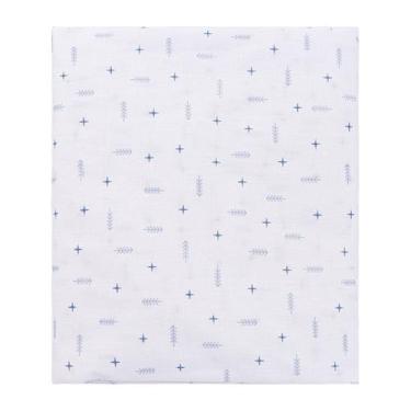 Imagem de Lençol Avulso com Elástico para Berço Baby Joy Clássicos, Flechas Azul