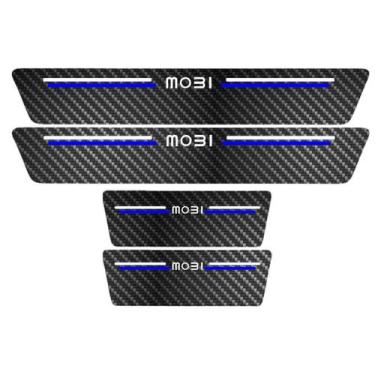 Imagem de Kit Soleira Protetora Porta Premium Blue Carbono  -  Mobi  - Jhow Ades