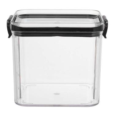 Imagem de Pote Hermetico Acrilico2 Unidades Transparente Veda Tampa Com Trava Alimento Cozinha Armario