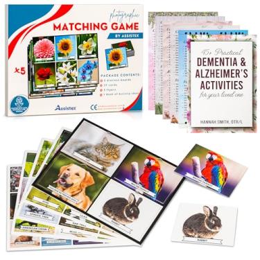 Imagem de Assistex Matching Game Activity Board - Dementia Activities for Seniors - Memory Games for Adults with Alzheimers - Memory Loss and Alzheimers Activities - Matching Card Memory Games for Seniors