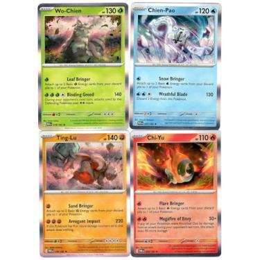 Imagem de Wo-Chien, Chien-Pao, Ting-Lu, and Chi-Yu - Paradox Rift - Ruinous Legends Pokemon Card Set - 018/182-057/182