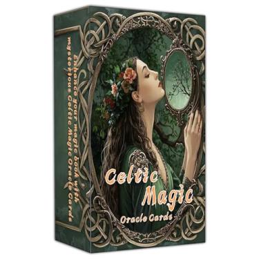 Imagem de Celtic Magic Oracle Cards, Tarot Cards, Holistic Affirmations Wicca, Perfect for Creating a Magical and Personalized Deck, Create Your own Magical Deck for Readings and Spiritual Practice.