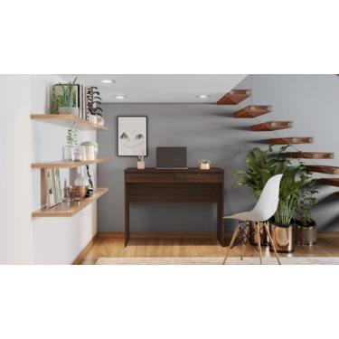 Imagem de Mesa de estudo felícia 2 gavetas sendo 1 com chave - JCM MOVELARIA, CA