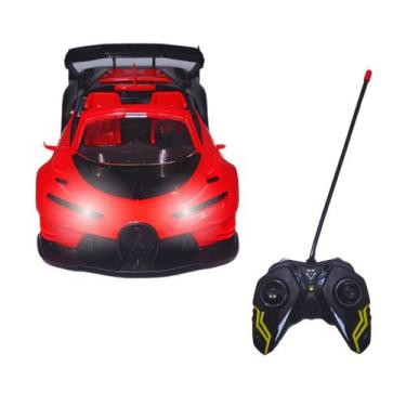 Imagem de Carrinho de Controle Remoto Carro Esportivo Bugatti Vermelho - Pica Pa