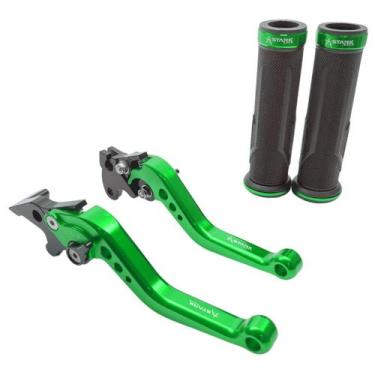 Imagem de Kit Manopla Manete Esportivo Yes 125 Intruder 125 Dafra Riva - Stark R