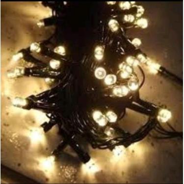 Imagem de Pisca Pisca Cordão De 100 LEDs Amarelo 10 Metros 127v Decoração Para N