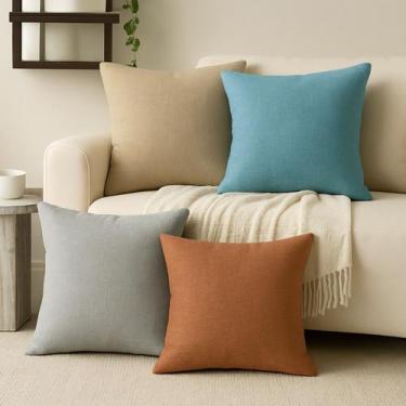 Imagem de Cor:4 Almofadas Cheias Luxo Sofa Decorativa 45x45 Colorida - Art in De
