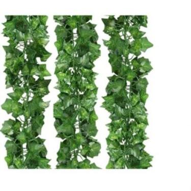 Imagem de 2m Estilos Artificial Ivy Vine Folha Garland Planta Verde Folhagem Plá