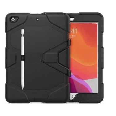 Imagem de 10 Capas Tablet iPad 10.2 Anti Impacto Skudo Survivor + Pel - BDNET