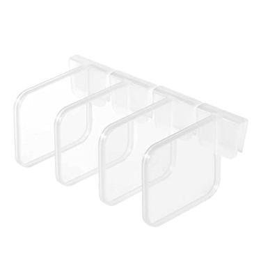 Imagem de Divisórias de gaveta de geladeira de cozinha separador de porta lateral organizador de prateleira para freezer