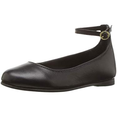 Imagem de Polo Ralph Lauren Alyssa II para bebês meninas (bebês), Couro preto, M020 M US Little Kid