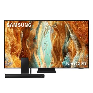 Imagem de Conjunto Smart TV 75” 4K Samsung Neo QLED QN75QN70FAGXZD 120Hz Gaming Hub + Soundbar Samsung HW-Q600C 360W Bluetooth Dolby Atmos
