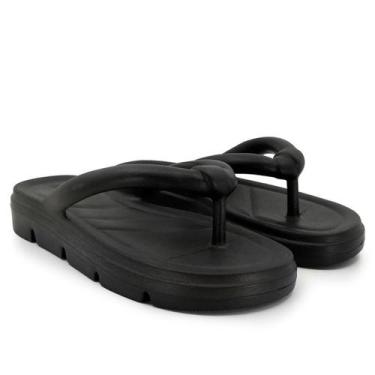 Imagem de Chinelo Usaflex Ah3001004 Poofy Nuvem Feminino, Preto, 37