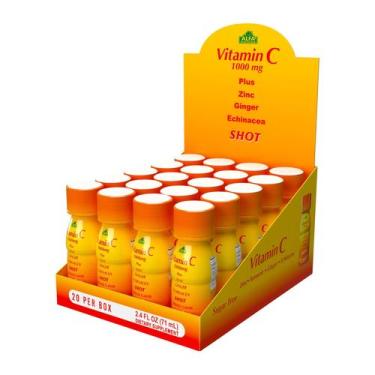 Imagem de Suplemento de vitaminas alfa, vitamina C, 1000 mg com zinco, gengibre,