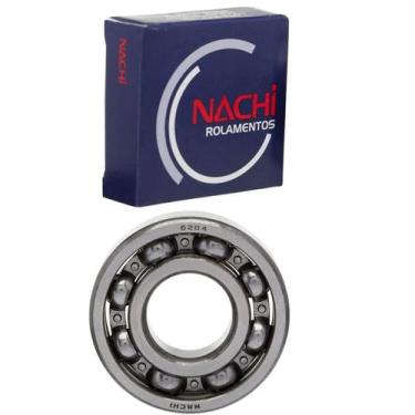 Imagem de Rolamento 6204 Eixo Secundário Pinhão Esquerdo Titan 125-150 - Nachi