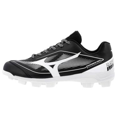 Imagem de Mizuno Chuteira feminina de softbol Cushion revo Finch TPU Spike, Preto/branco, 37