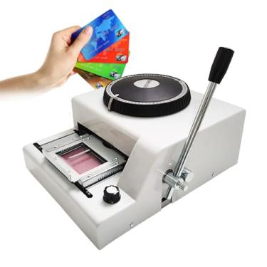 Imagem de CNAOHGHN MáQuina De CodificaçãO De Carimbo Manual, MáQuina De GravaçãO De CartãO De CréDito, Gravadora De CartãO De 72 Caracteres Para AçO InoxidáVel, Letras Em Bronze MetáLico E Letras Em Relevo