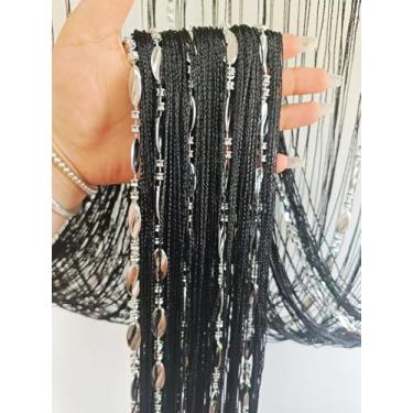 Imagem de Cortinas com contas para quarto, cortinas de macramê para janelas, sala de estar, decoração boho, cortinas grandes para pendurar na parede, cortinas para armário de entrada, pano de fundo de casamento