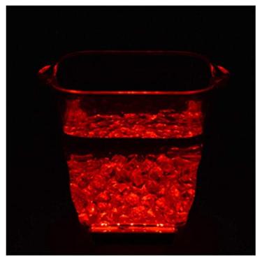 Imagem de AKALNNB Balde de gelo Balde de gelo, balde de gelo, refrigerador de champanhe, barra de bebidas, balde de gelo colorido de 5L, balde refrigerador, barril de champanhe, transparente, isolamento de