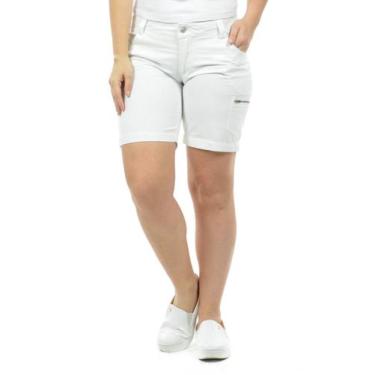 Imagem de Bermuda Italy Fenomenal, Branco, 42