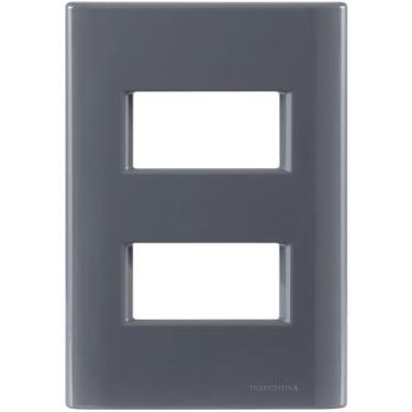 Imagem de Placa 2 Postos Afastados Tramontina Giz Com Suporte Titânio Tramontina