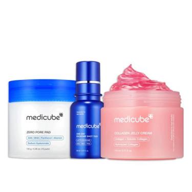 Imagem de Cuidados com a pele Medicube Zero Pore Pads & Creme de Colágeno 110ml