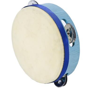 Imagem de Pandeiro 15CM - Madeira C/ Pele Animal Platinela - P5341 - Vibratom