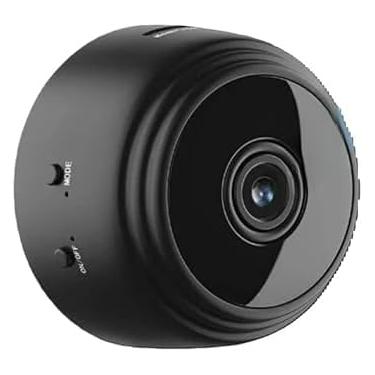 Imagem de Mini Câmera Espiã WiFi 1080p De Segurança Magnética Sem Fio Casa Inteligente Bateria 150mAh De emergencia Suporta Cartão 128GB Base 360° Acessórios e Carregador USB