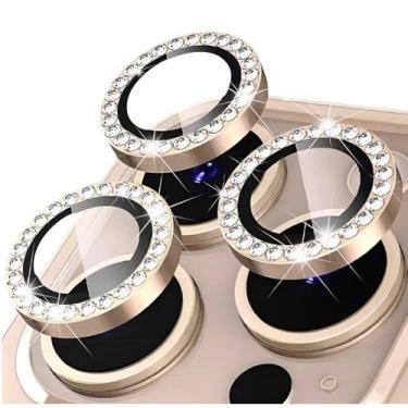 Imagem de Kit de Proteção para Lentes Brilho Strass de Celular  Compatível com i