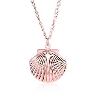 Imagem de Colar de concha, boêmio, branco, concha, charme, presente, gargantilha personalizada, presente para mulheres e meninas, colar de joias, C