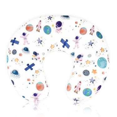 Imagem de DAYEEBALL Capa de almofada de amamentação, capas de amamentação removíveis para travesseiros de amamentação, elástico e macio para bebês meninas, meninos recém-nascidos, espaço em branco (apenas capa)